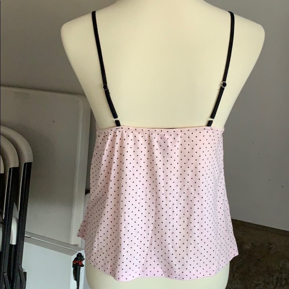 Blush pink and black dotted pajamas - Picture 2 of 5